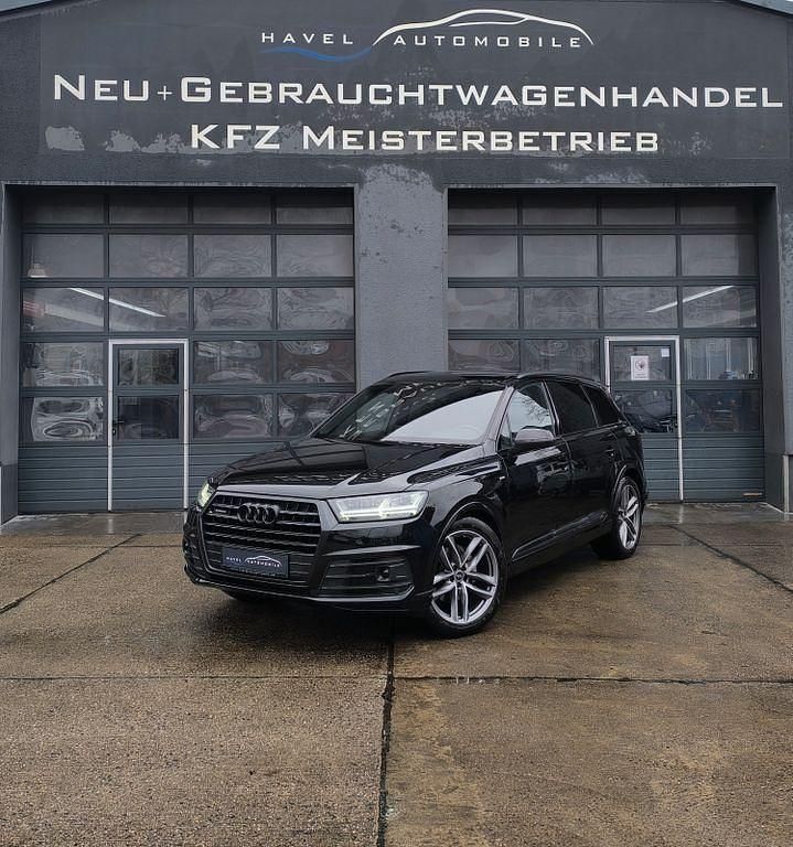 Schwarz Gebraucht 2017 Audi Q7 Sport SUV | 46.490 € (Teuer) - Bild 1/4