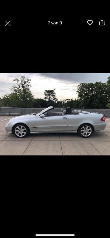 Silber Gebraucht 2004 Mercedes CLK320 Elegance Cabrio | 11.500 € (Fairer Preis) - Bild 1/4