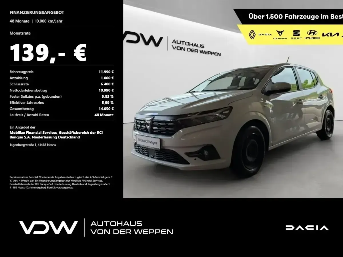Gebraucht Dacia Sandero Comfort 91 PS (66 kW) 2021 Kleinwagen