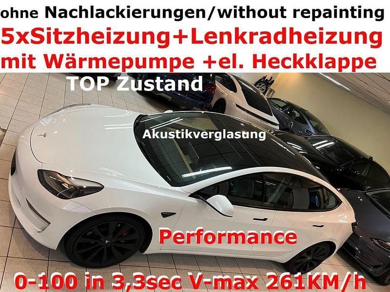 Gebraucht Tesla Model 3 Performance 377 kW (513 PS) 2021 Weiß Limousine