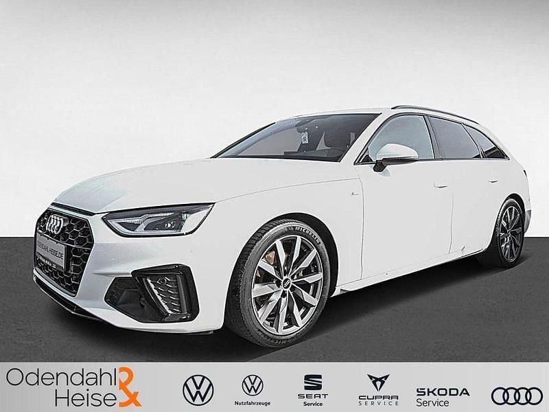 Polsterfarbe: schwarz Gebraucht 2021 Audi A4 S-Line Kombi | 22.780 € (Etwas zu teuer) - Bild 1/4