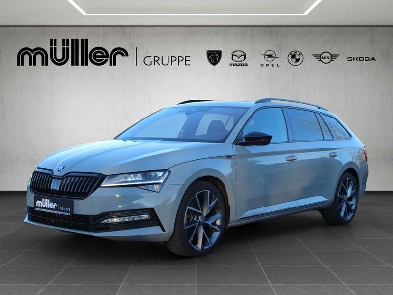 Grau Gebraucht 2022 Skoda Superb SportLine Kombi | 33.370 € (Guter Preis) - Bild 1/4
