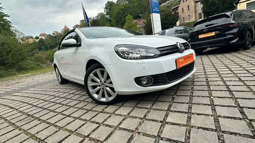 Gebraucht VW Golf Cabriolet Exclusive 105 PS (77 kW) 2012 Weiß Cabrio