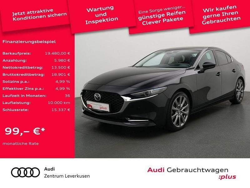 Schwarz Gebraucht 2022 Mazda 3 Selection Limousine | 19.480 € (Guter Preis) - Bild 1/4