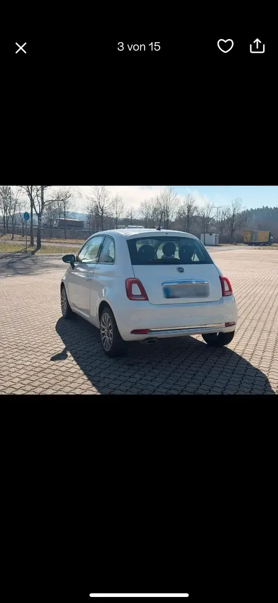 Gebraucht Fiat 500 69 PS (50 kW) 2016 Weiß Kleinwagen