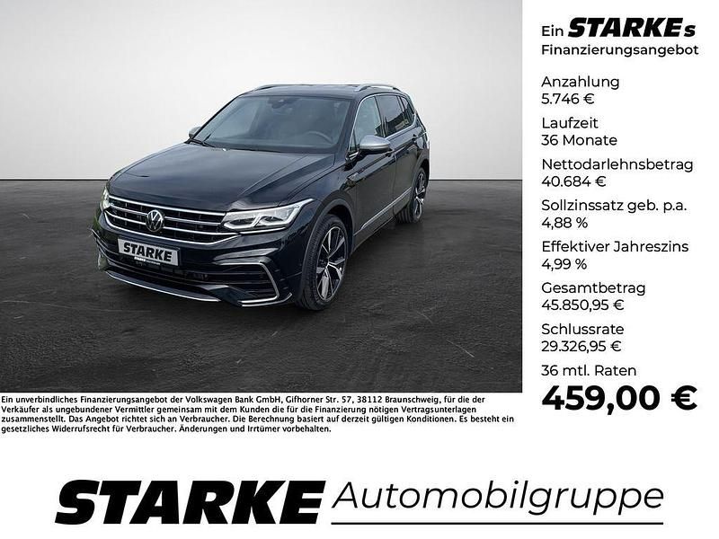 Schwarz Gebraucht 2024 VW Tiguan Allspace R-line SUV | 45.880 € (Etwas zu teuer) - Bild 1/4