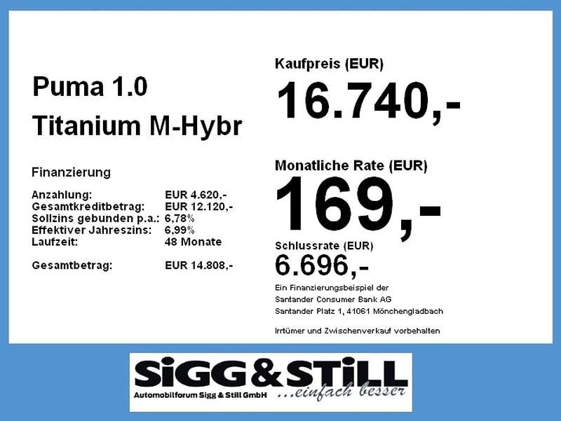 Gebraucht Ford Puma Titanium 125 PS (91 kW) 2022 Frostweiß SUV