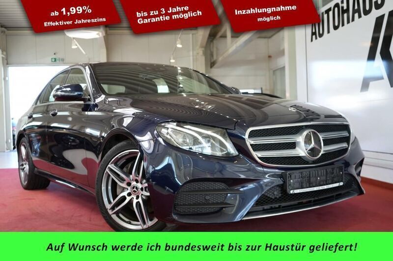 Cavansitblau metallic paint Gebraucht 2019 Mercedes E300 AMG line Limousine | 33.490 € (Fairer Preis) - Bild 1/4