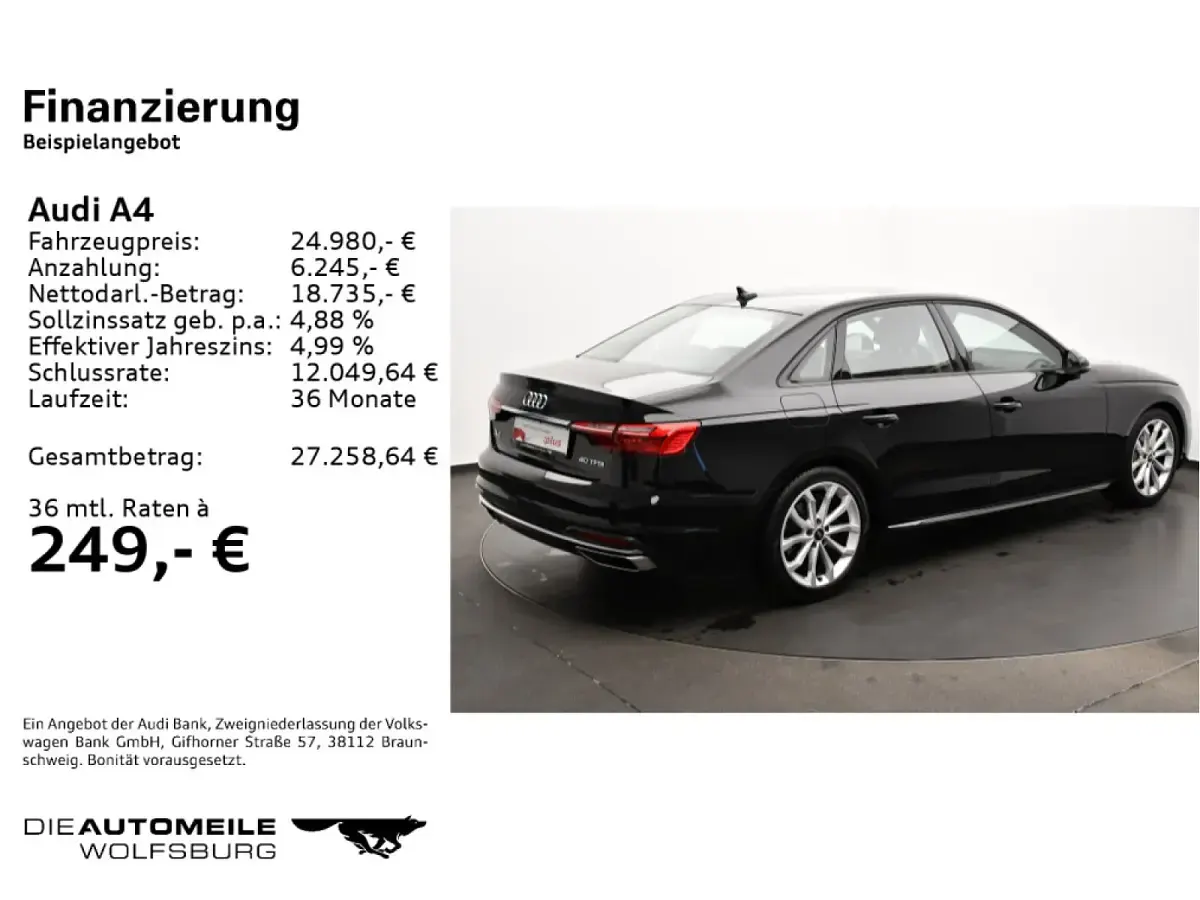 Usata Audi A4 Advanced 204 CV (150 kW) 2022 Berlina