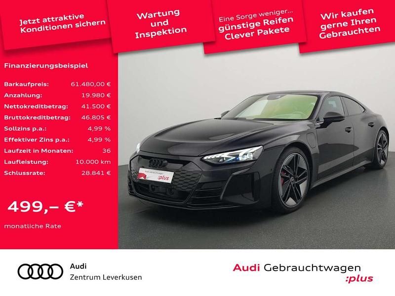 Mythosschwarz Gebraucht 2022 Audi e-tron GT quattro Limousine | 61.480 € (Superpreis) - Bild 1/4