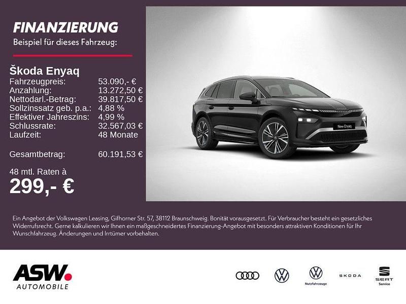 Blackmagic perleffekt Neu 2025 Skoda Enyaq iV SUV | 53.090 € (Fairer Preis) - Bild 1/4
