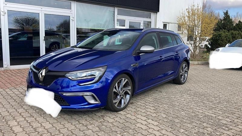Blau Gebraucht 2017 Renault Mégane GrandTour GT Kombi | 10.500 € (Superpreis) - Bild 1/4