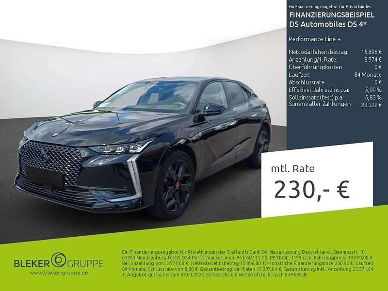 Lackierung schwarz perla nera/ Gebraucht 2023 DS Automobiles DS4 Performance Line Plus Limousine | 19.870 € (Guter Preis) - Bild 1/3