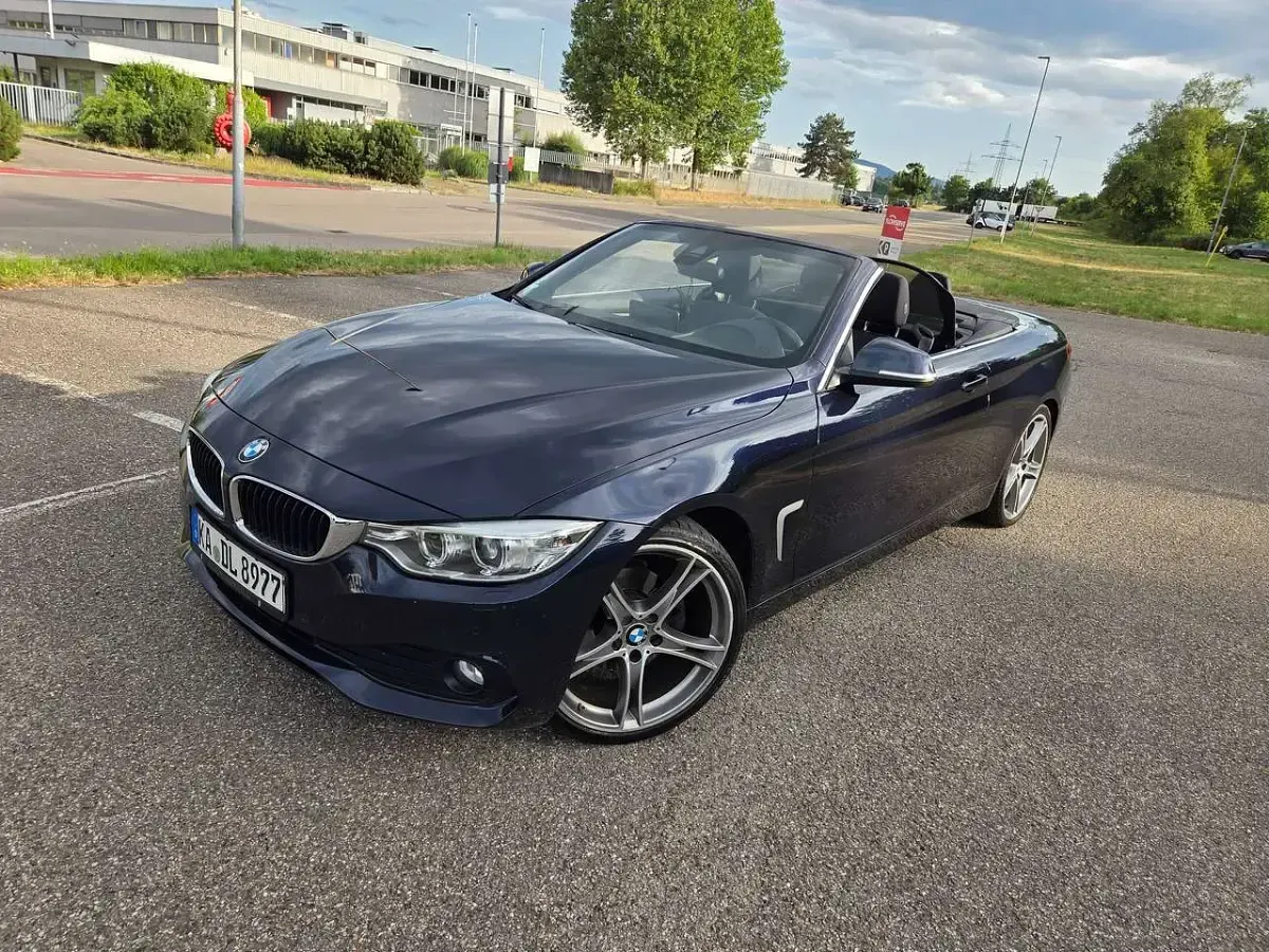 Gebraucht BMW 420 Cabriolet Sport Line 190 PS (139 kW) 2015 Blau Cabrio