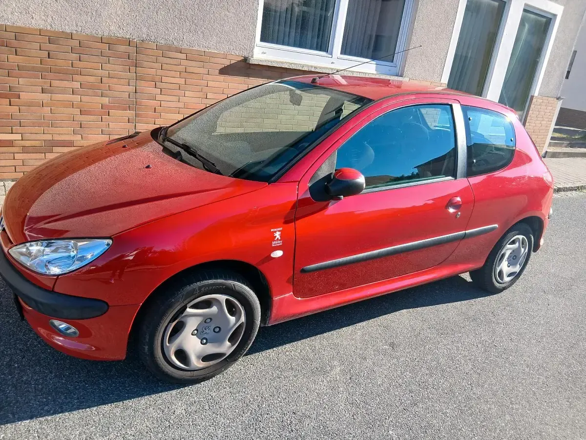 Gebraucht Peugeot 206 60 PS (44 kW) 2004 Rot Kleinwagen