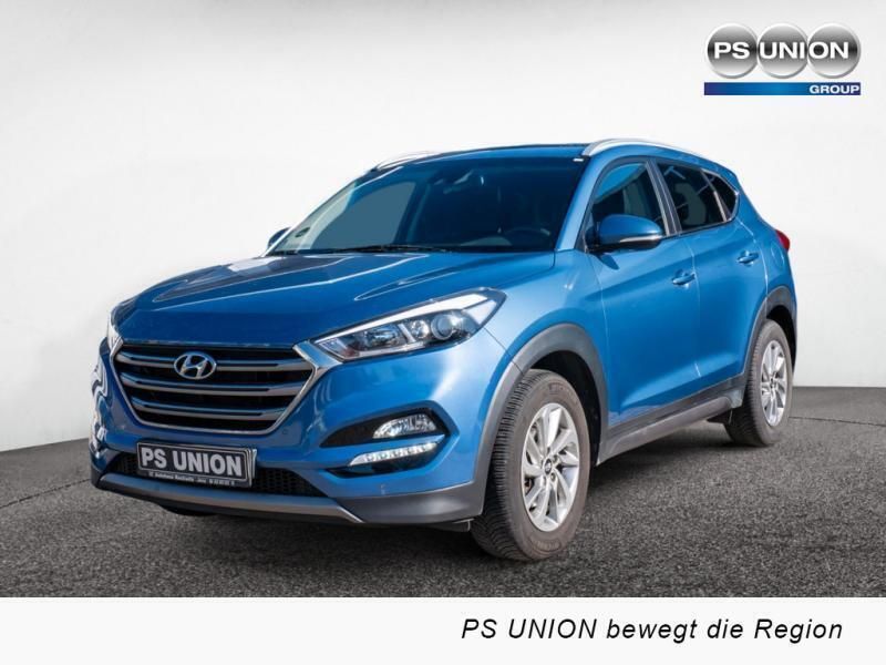 Blau / ash blue Gebraucht 2016 Hyundai Tucson Style SUV | 14.595 € (Guter Preis) - Bild 1/4