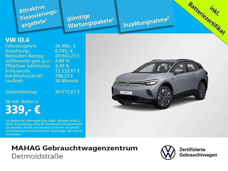 Mondsteingrau Gebraucht 2022 VW ID.4 Pro Performance SUV | 26.980 € (Guter Preis) - Bild 1/1