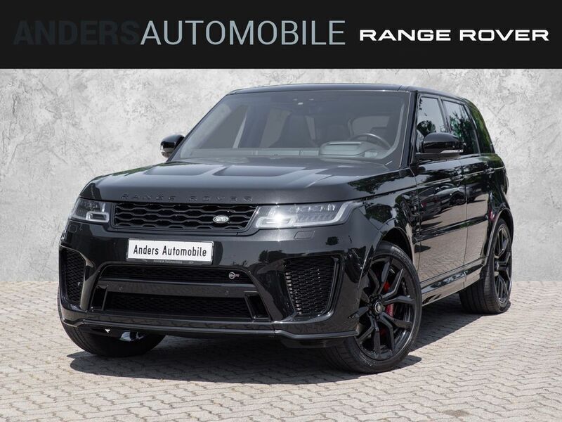 Santorini black Gebraucht 2019 Land Rover Range Rover Sport SVR SUV | 69.885 € (Teuer) - Bild 1/4