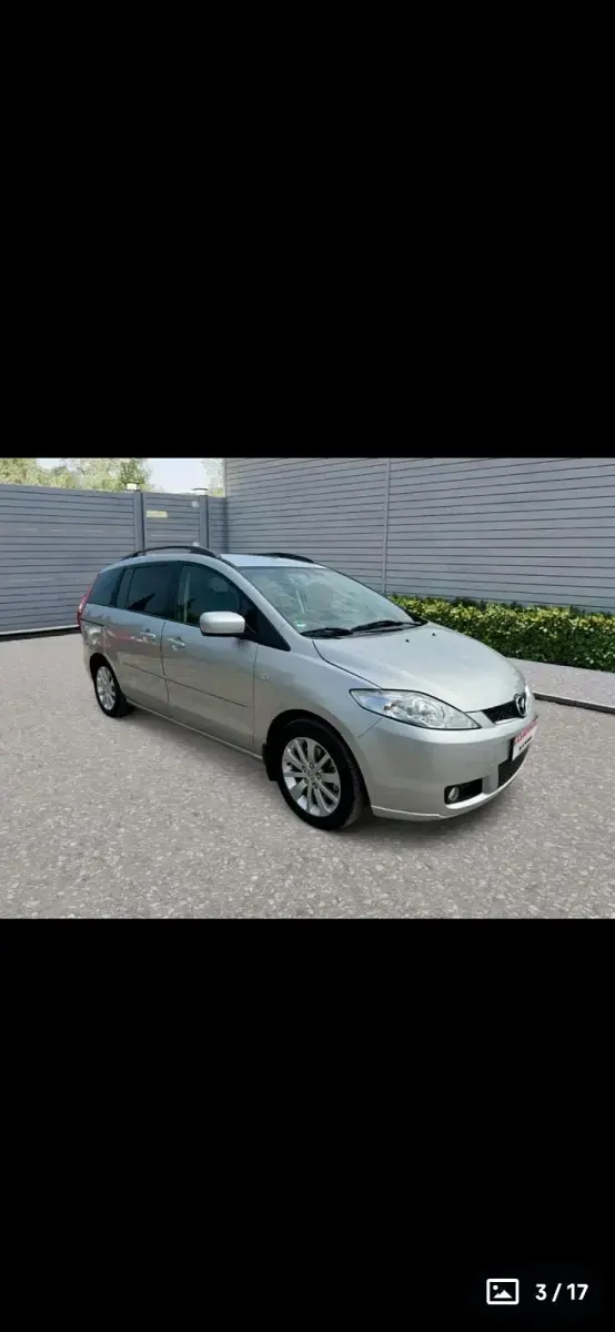 Gebraucht Mazda 5 110 PS (80 kW) 2006 Silber Van / Kleinbus