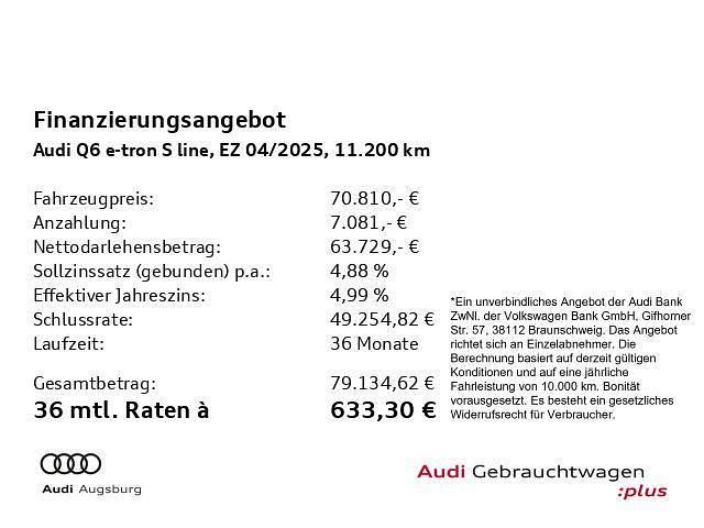 Gebraucht Audi Q6 e-tron Sport 284 kW (387 PS) 2025 Rot SUV