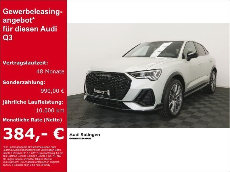 Silber Gebraucht 2025 Audi Q3 Sportback S-Line SUV | 44.440 € (Etwas zu teuer) - Bild 1/4