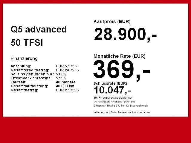 Second-hand Audi Q5 Ambiente 299 CP (219 kW) 2022 Negru SUV