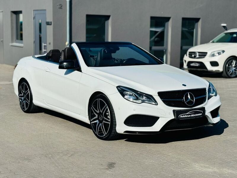 Weiß Gebraucht 2016 Mercedes E250 AMG line Cabrio | 28.990 € (Fairer Preis) - Bild 1/4