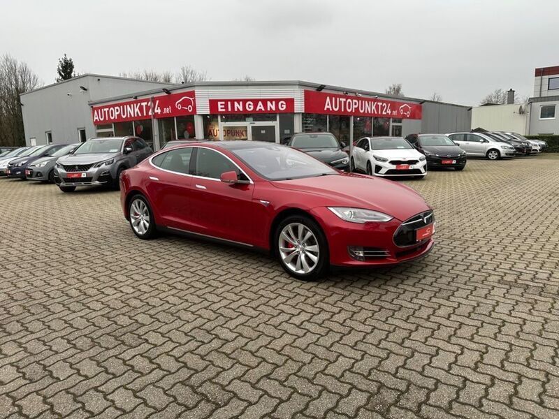 Gebraucht Tesla Model S Performance 514 kW (700 PS) 2015 Rot Kleinwagen