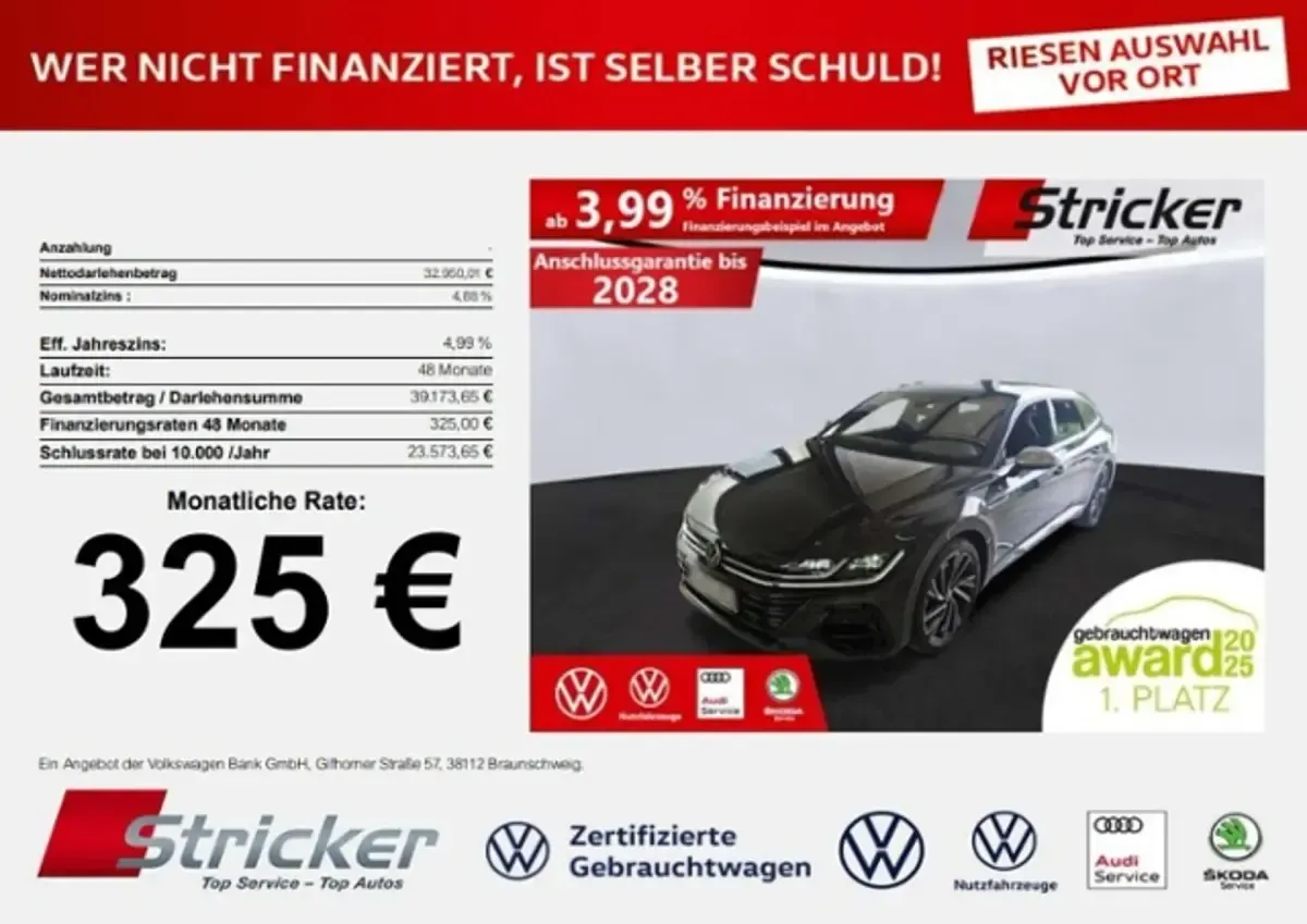 Gebraucht VW Arteon R 320 PS (235 kW) 2023 Mangangrau metallic (metallic) Kombi