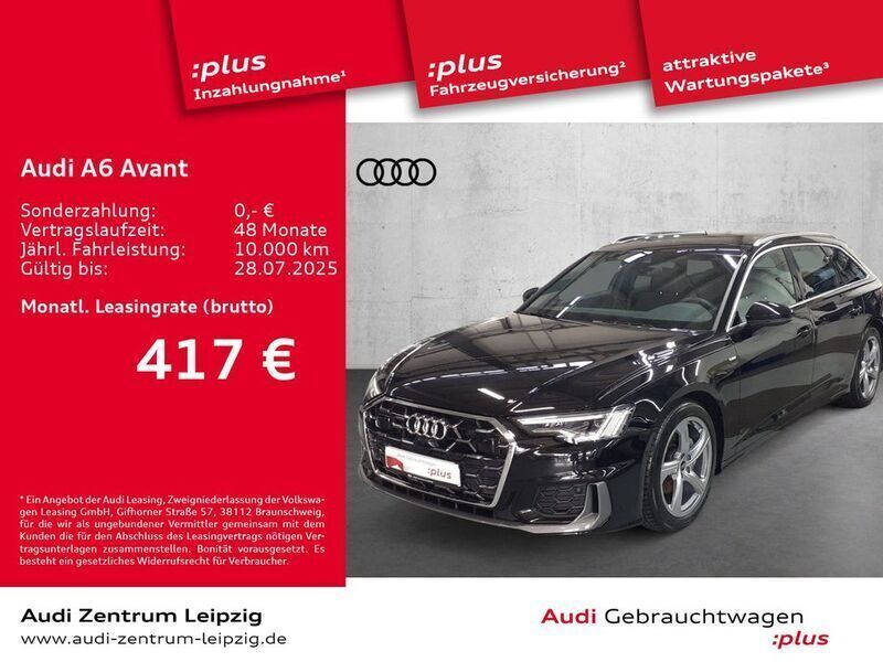 Gebraucht Audi A6 S-Line 204 PS (150 kW) 2024 Mythosschwarz metallic Kombi