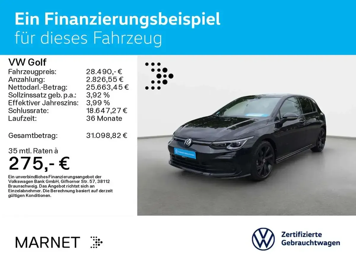 Gebraucht VW Golf VIII Style 150 PS (110 kW) 2024 Deep black perleffekt Limousine