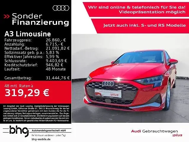 Gebraucht Audi A3 Advanced Plus 150 PS (110 kW) 2025 Limousine