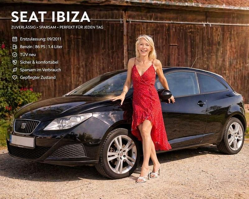 Second-hand Seat Ibiza SC Reference 86 CP (63 kW) 2011 Negru Hatchback