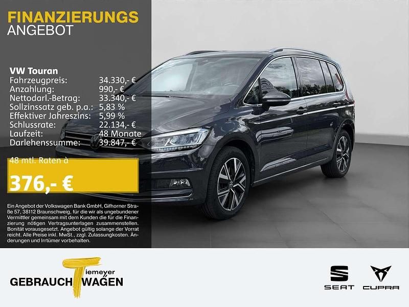 Grau Gebraucht 2023 VW Touran Highline Van / Kleinbus | 34.330 € (Fairer Preis) - Bild 1/4