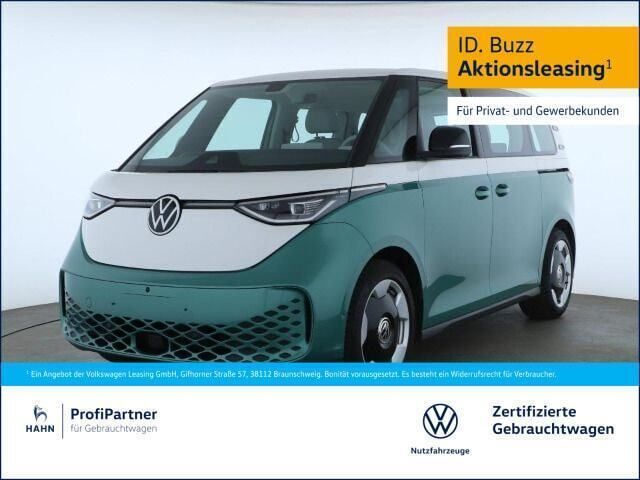 Candyweiß/bay leaf green meta Gebraucht 2024 VW ID. Buzz Pro Van | 49.690 € (Fairer Preis) - Bild 1/3