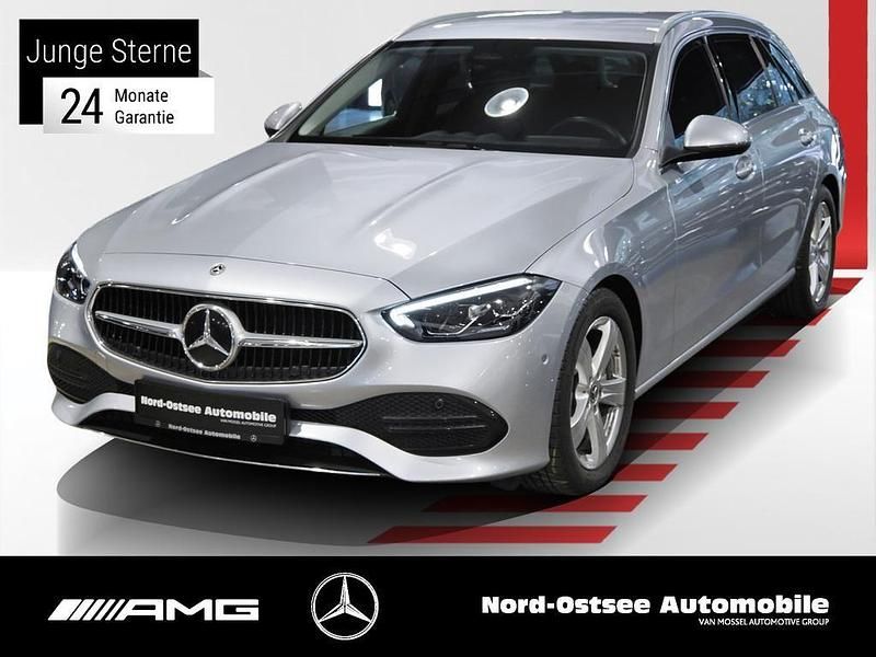 Metalliclack hightechsilber Gebraucht 2021 Mercedes C200 Avantgarde Kombi | 27.490 € (Guter Preis) - Bild 1/4