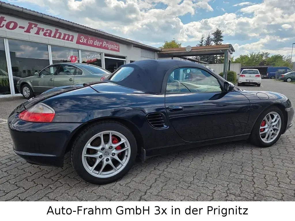 Brugt Porsche Boxster S 260 HK (191 kW) 2003 Blå Cabriolet