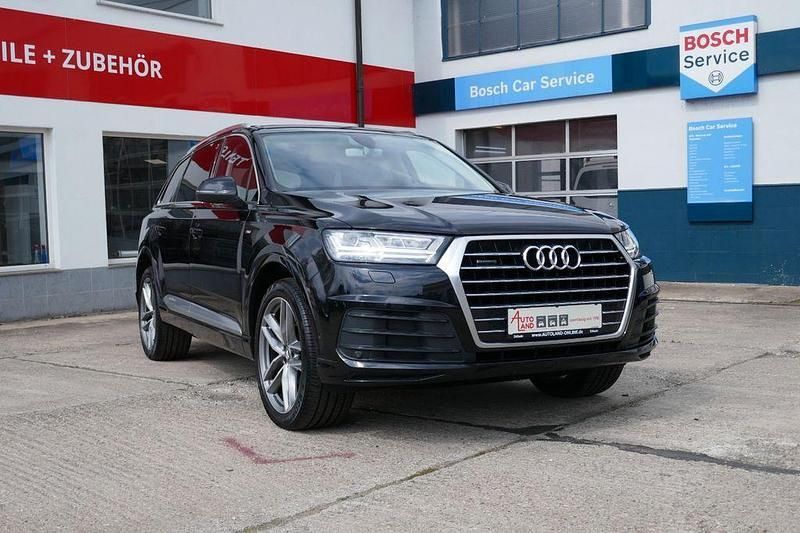 Orcaschwarz metallic Gebraucht 2016 Audi Q7 S-Line SUV | 29.990 € (Guter Preis) - Bild 1/4