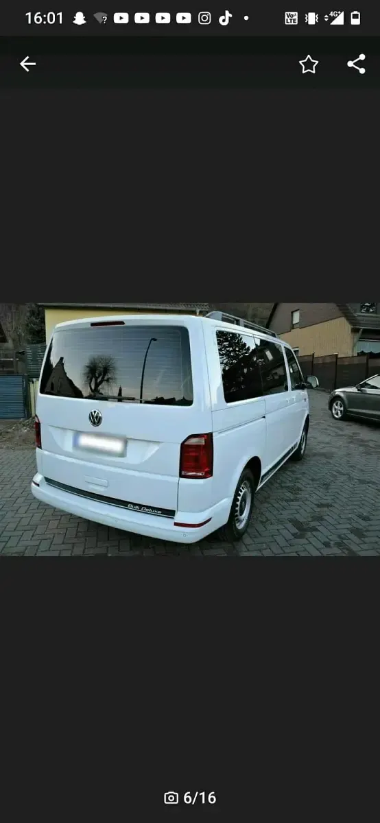 Gebraucht VW T6 150 PS (110 kW) 2016 Weiß Van