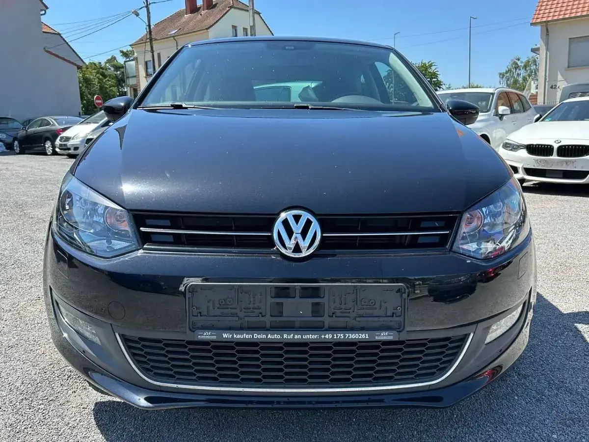 Gebraucht VW Polo Match 90 PS (66 kW) 2012 Schwarz Kleinwagen