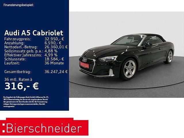 Schwarz Gebraucht 2022 Audi A5 Cabriolet Advanced Plus Cabrio | 32.950 € (Guter Preis) - Bild 1/3