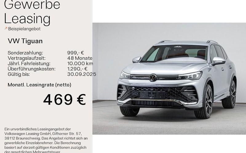 Silber Neu 2025 VW Tiguan R-line SUV | 61.580 € (Teuer) - Bild 1/4