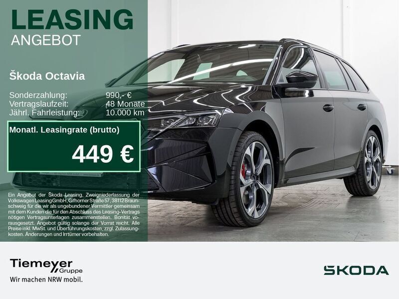 Schwarz Neu 2025 Skoda Octavia RS Kombi | 51.980 € - Bild 1/4