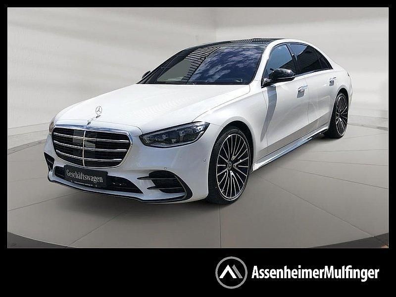 Weiss manufaktur lack manufaktur opalithweiss bright Gebraucht 2025 Mercedes S450 Limousine | 128.980 € (Teuer) - Bild 1/4