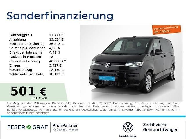 Deep black perleffekt Gebraucht 2024 VW Multivan Life Van | 51.777 € (Guter Preis) - Bild 1/1
