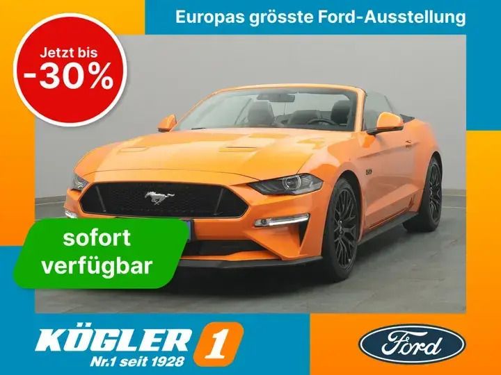 Twister orange Gebraucht 2021 Ford Mustang GT Cabrio | 45.970 € (Fairer Preis) - Bild 1/4