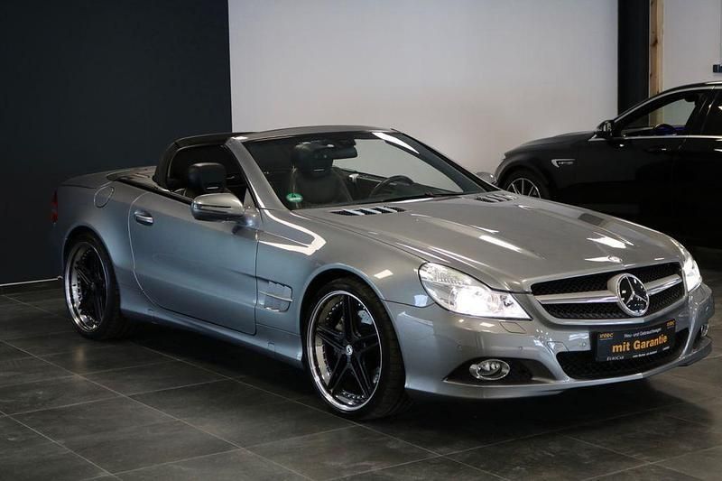 Palladiumsilber metalliclack Gebraucht 2009 Mercedes SL500 Cabrio | 42.990 € (Teuer) - Bild 1/4