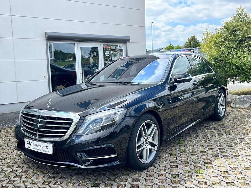 Obsidianschwarz Gebraucht 2017 Mercedes S350 AMG line Limousine | 44.800 € - Bild 1/3
