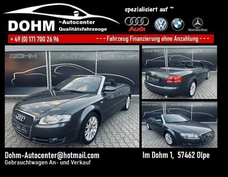 Grau Gebraucht 2008 Audi A4 Cabriolet S-Line Cabrio | 5.948 € (Superpreis) - Bild 1/4