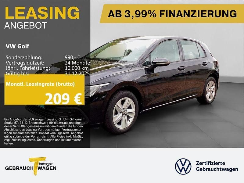 Deep black perleffekt Gebraucht 2023 VW Golf Life Limousine | 18.970 € (Guter Preis) - Bild 1/4